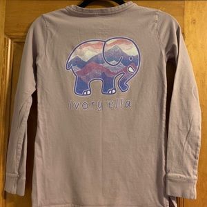 Ivory Ella Long Sleeve Tee, XXS, Used